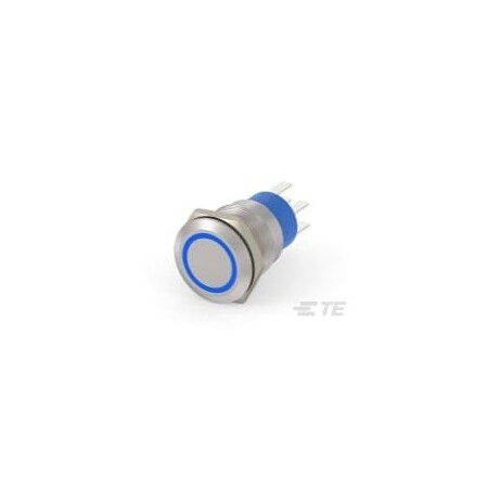 Alcoswitch AV19 DPM 5A FIX RING LED BLUE 12V AV1920R712Q04